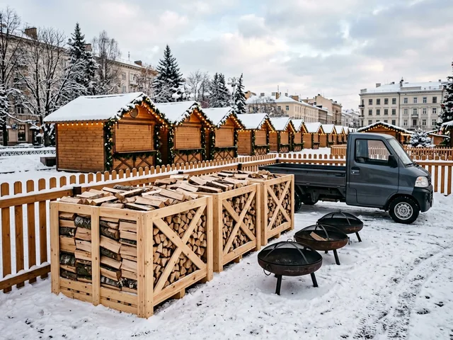 Дрова для ярмарок и городских праздников в Москве